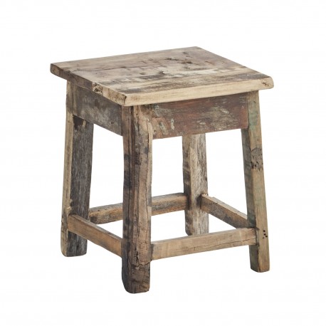 petit tabouret rustique bois recycle madam stoltz
