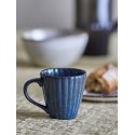 mug cotele bleu fonce gres bloomingville latina