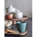 mug gres cotele vert uni bloomingville latina
