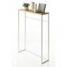 table console utra fine metal blanc bois yamazaki tower