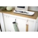 table console utra fine metal blanc bois yamazaki tower