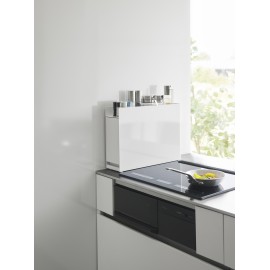 etagere rangement discret compact cuisine metal blanc yamazaki tower