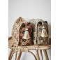 trousse de toilette pompon coton matelasse imprime floral madam stoltz