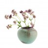 vase rond boule vert gres patine madam stoltz