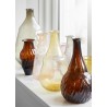vase verre recycle vintage gris fume madam stoltz
