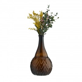 petit vase verre marron recycle vintage madam stoltz
