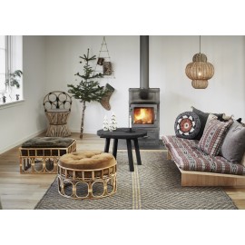grande housse de coussin noire velours madam stoltz
