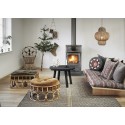 grande housse de coussin noire velours madam stoltz