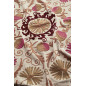 couvre lit brode persan beige rose madam stoltz suzani
