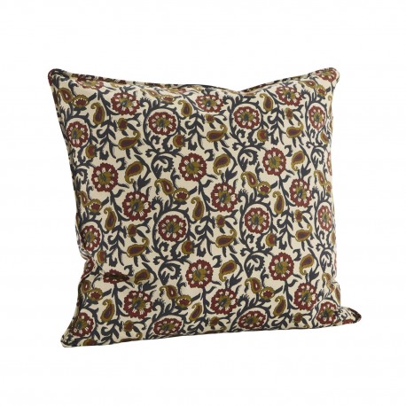 grande housse de coussin fleurie retro vintage coton madam stoltz