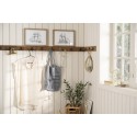 portemanteau mural rustique bois metal noir ib laursen