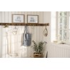 portemanteau mural rustique bois metal noir ib laursen