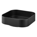 plateau de rangement rotatif noir yamazaki tower