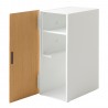 armoire rangement bureau game console jeux chic blanc yamazaki tower