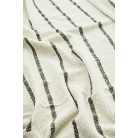 plaid raye coton recycle blanc vert rayures madam stoltz
