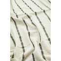 plaid raye coton recycle blanc vert rayures madam stoltz