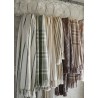 plaid raye coton recycle blanc vert rayures madam stoltz