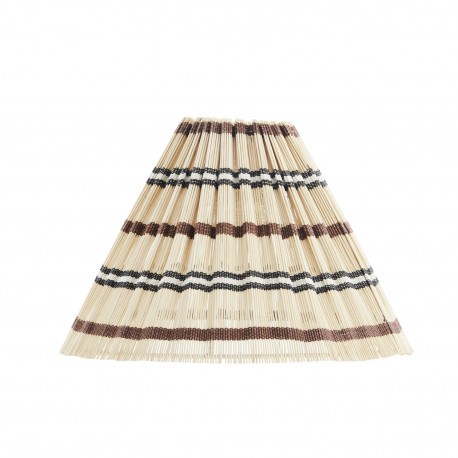 abat jour lampe cone bambou naturel madam stoltz