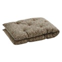 matelas de banc assise imprime petites fleurs beige grege madam stoltz