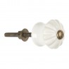 bouton de meuble vintage retro blanc ceramique ib laursen