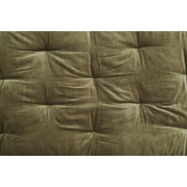 matelas de sol assise velours chic vert olive madam stoltz