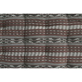 grand matelas de sol assise tisse ikat motif marron brun madam stoltz