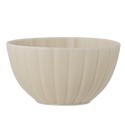 petit bol petit dejeuner gres cotele beige vanille bloomingville