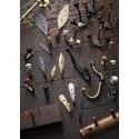 patere murale artisanale noire vintage fer forge madam stoltz