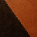coussin salon canape velours raye chic brique orange chocolat hk living