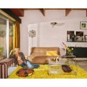 coussin chic canape salon jaune velours raye hk living
