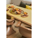 bol sculpte en bois acacia forme de pomme hk living