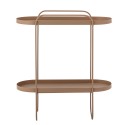 table d appoint design ovale deux niveaux console metal bloomingville