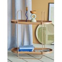 table d appoint design ovale deux niveaux console metal bloomingville