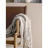 plaid coton recycle elegant blanc ecru bloomingville