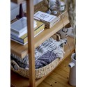 plaid coton recycle elegant blanc ecru bloomingville