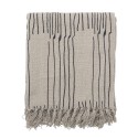 plaid coton recycle elegant blanc ecru bloomingville