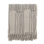 plaid coton recycle elegant blanc ecru bloomingville