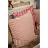 grande housse coussin coton raye rouge blanc ib laursen