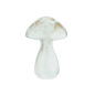 champignon decoratif en verre blanc beige madam stoltz champignon decoratif en verre blanc beige madam stoltz