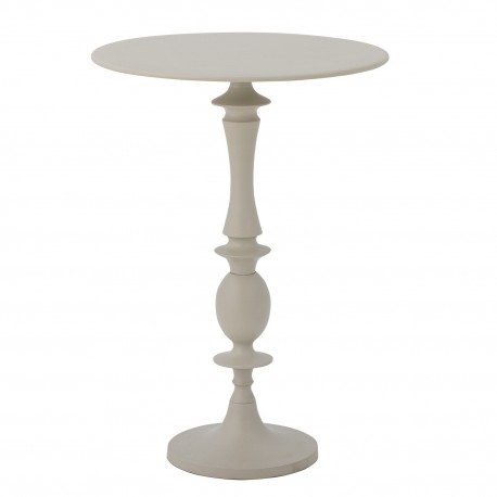gueridon classique aluminium gris clair bloomingville annan