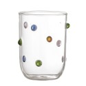 verre a eau souffle decore goutes multicolores bloomingville thalia
