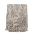 plaid chic beige marron coton recycle bloomingville gabriela