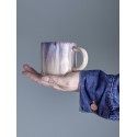 mug artisanal gres nuances rose bleu bloomingville amalia