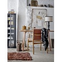 grand coussin coton recycle noir fleuri bloomingville mali