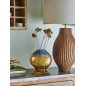 vase poisson verre jaune dore bloomingville varga