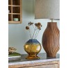 vase poisson verre jaune dore bloomingville varga