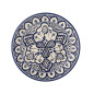 assiette a dessert peint a la main oriental bleu bloomingville karlie assiette a dessert peint a la main oriental bleu bloomingville karlie