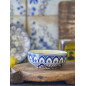 bol petit dejeuner oriental gres peint main bleu bloomingville karlie