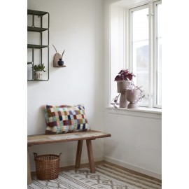 housse coussin laine tufte damier multicolore madam stoltz