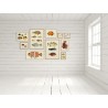 affiche ancienne poissons colores the dybdahl the fishes